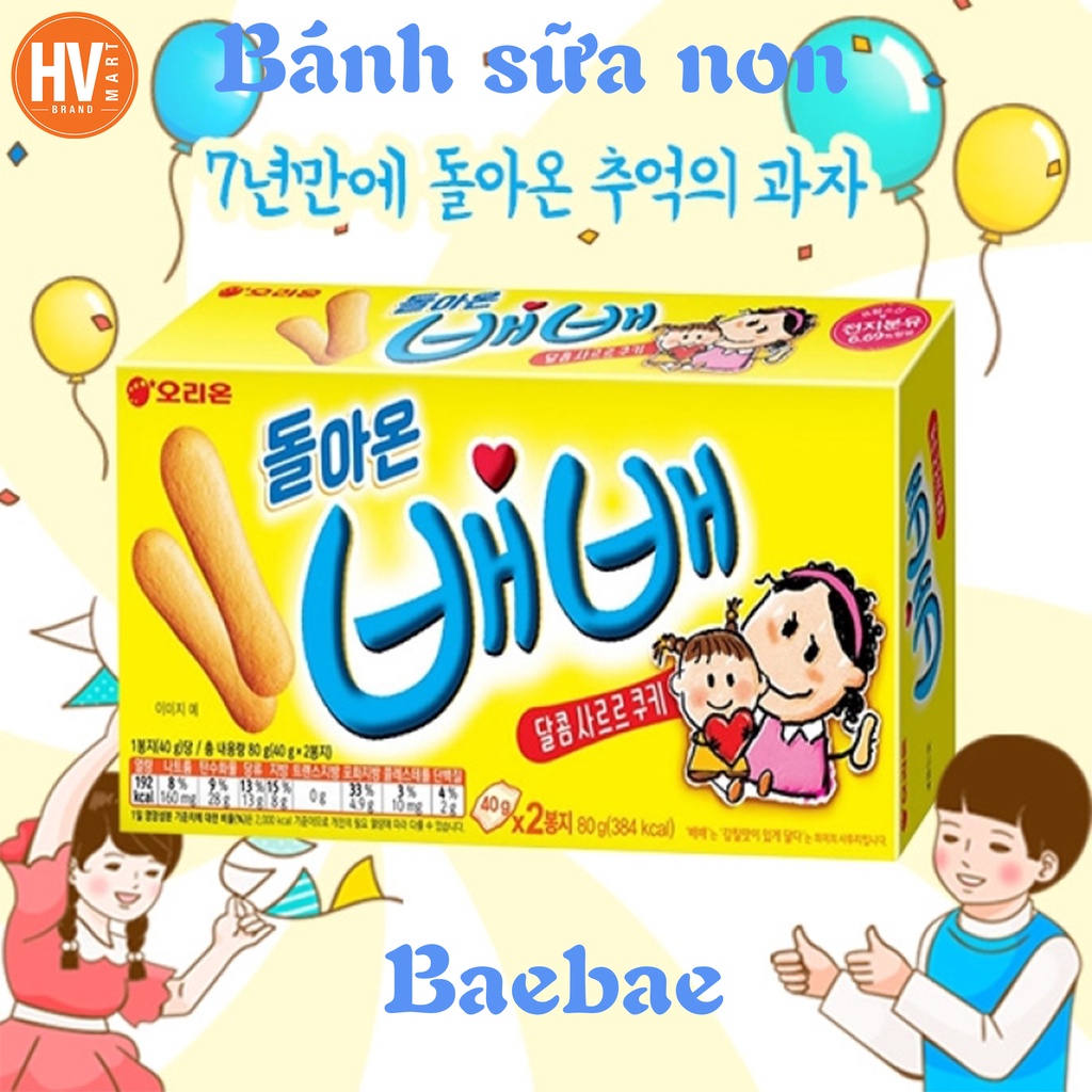 [HOT] Bánh Sữa Non Baebae Orion 80g