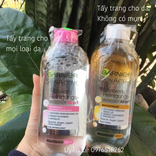 Tẩy trang nước Ganier Nội địa Đức 400ml