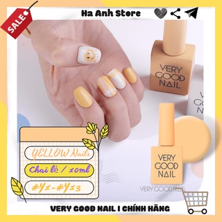 Very good Nail Tông màu Vàng, Sơn Gel cao cấp Hàn quốc Chính hãng, Mã #Y1~Y13