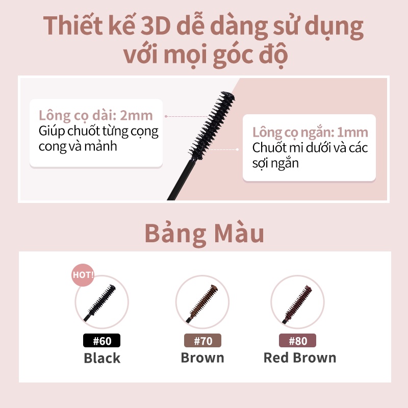 Mascara Judydoll Chống Thấm Nước Màu Đen 4.1g