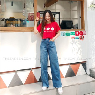ÁO THUN CROPTOP DAISY ZAREEN THU72 ĐỎ