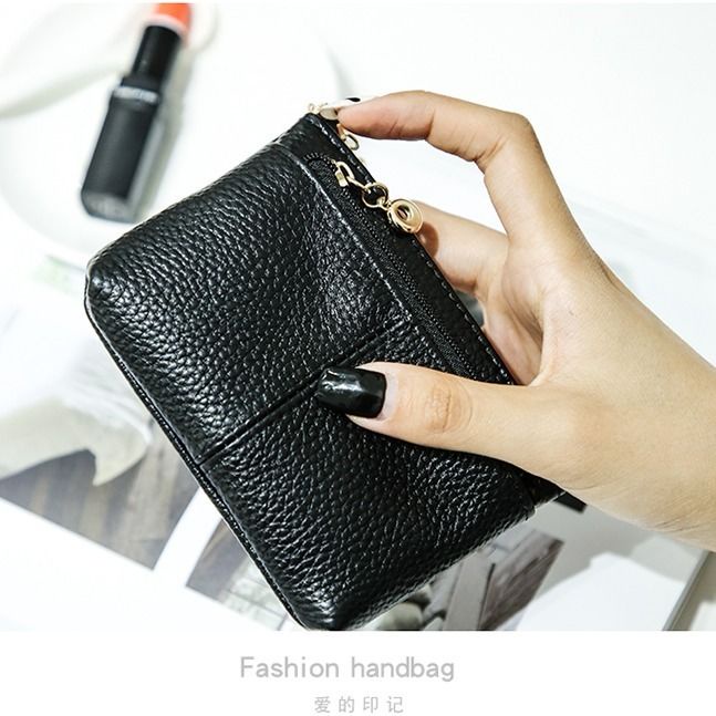 Ví Da Bò Thật mini Đựng Tiền Xu Dành Cho Nữ