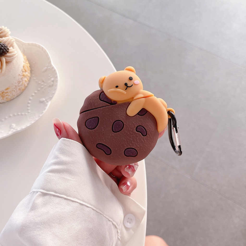 Vỏ Bảo Vệ Hộp Sạc Tai Nghe Airpods 3/1/2 pro bluetooth Không Dây Chất Liệu Silicon Mềm Họa Tiết Hoạt Hình 3D