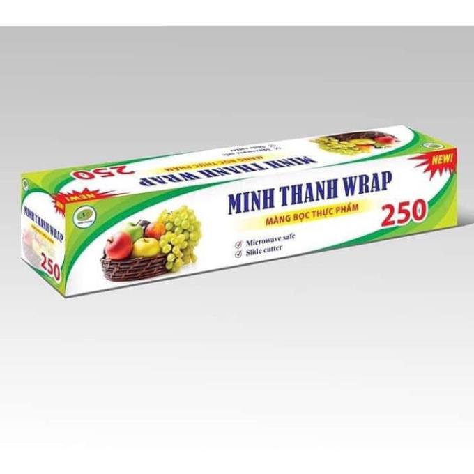 (giá sỉ) MÀNG BỌC THỰC PHẨM MINH THÀNH WRAP 250 CÓ DAO CẮT TIỆN DỤNG