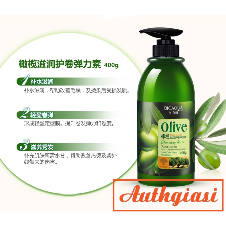 Siêu phẩm 4 BƯỚC dưỡng tóc Bioaqua Olive Gel bóp giữ nếp tóc xoăn dầu gội ủ xả dưỡng | BigBuy360 - bigbuy360.vn