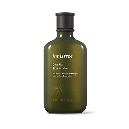 [mẫu mới] Nước Hoa Hồng Olive Cho Nam Da Khô Innisfree Olive Real Skin For Men 150ml