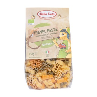 [DALLA COSTA] NUI RAU CỦ HỮU CƠ HÌNH TÀU XE CHO BÉ (250g) - Organic Travel Vegetables Pasta
