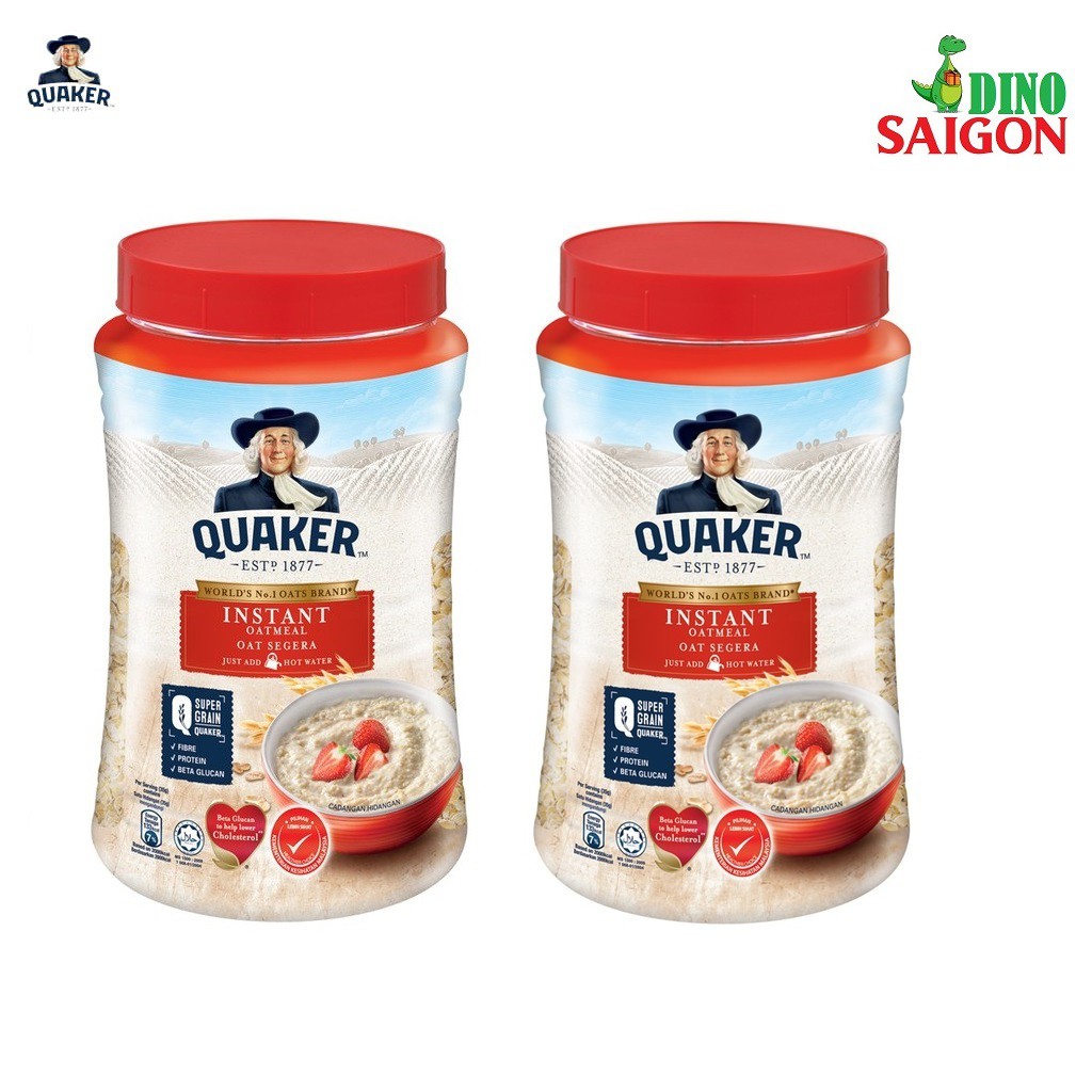 Combo 2 Hũ Yến Mạch Ăn Liền Qua-ker 600g