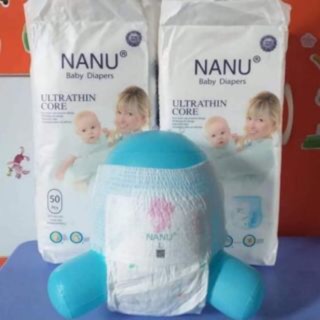 100 miếng bỉm quần trẻ em NANU BABY size M, L, Xl, XXL, XXXL