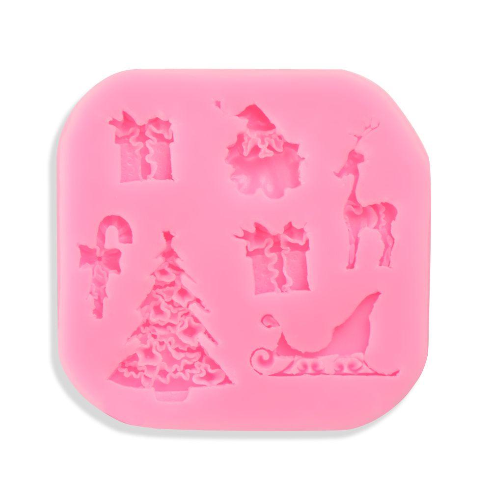 Khuôn Silicone Làm Mặt Dây Chuyền Hình Cây Thông Noel DIY