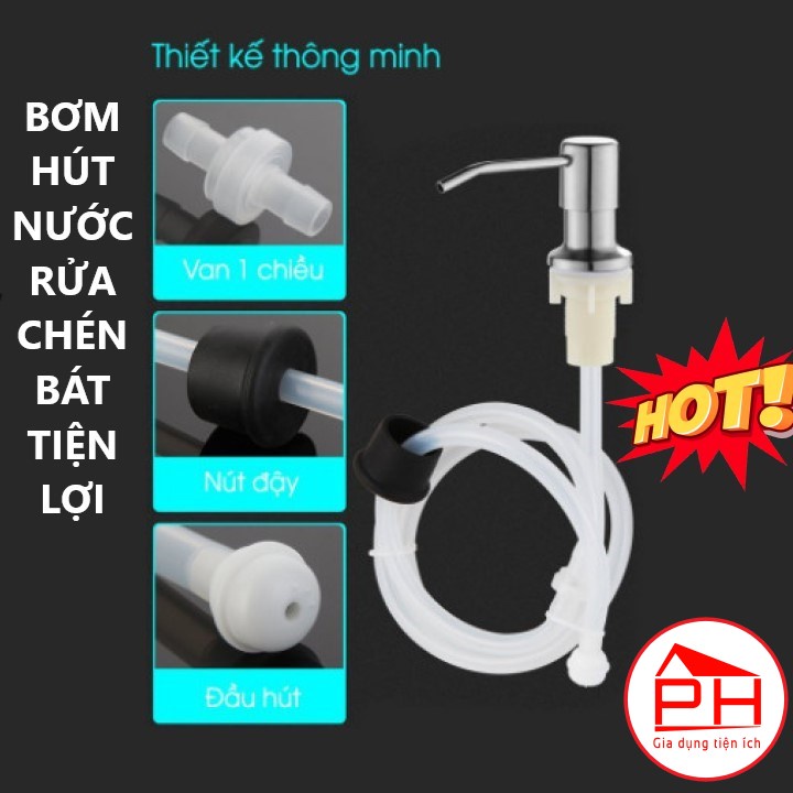 BỘ VÒI XỊT NƯỚC RỬA CHÉN gắn bồn rửa tự bơm hút dầu rửa bát với ống dẫn silicon dài 1,2m giúp kệ bếp đẹp và gọn gàng
