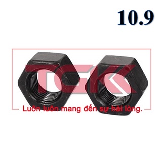 Đai ốc thép đen 10.9 (M8-M16)