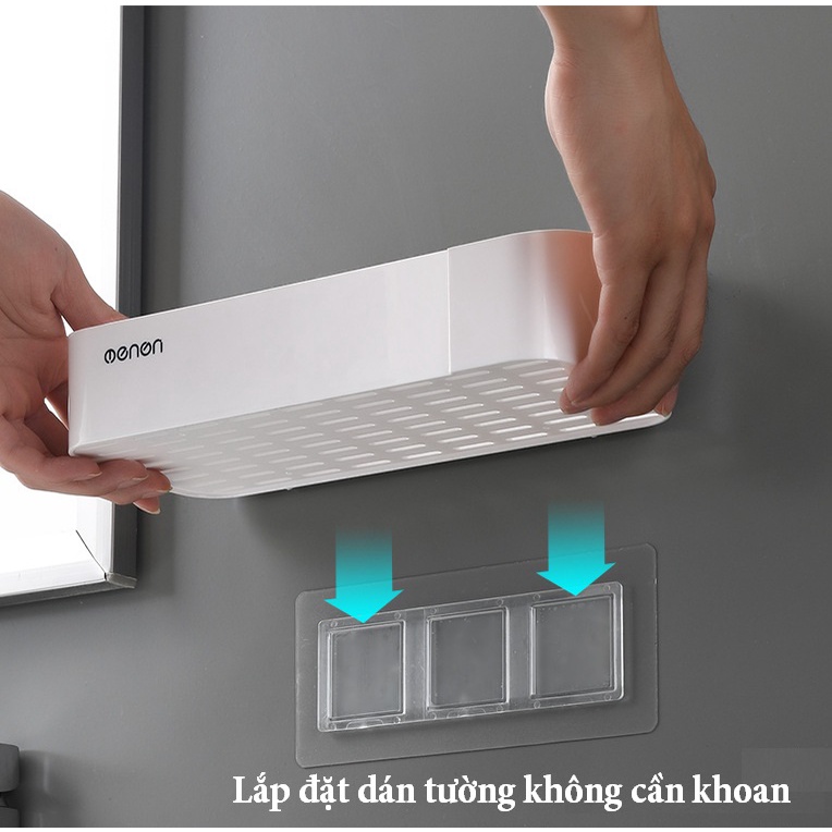 Combo 2 Kệ Góc Để Đồ Nhà Tắm OENON Dán Tường Gạch Men, Giá Để Dầu Gội, Sữa Tắm , Gia Vị Nhà Bếp