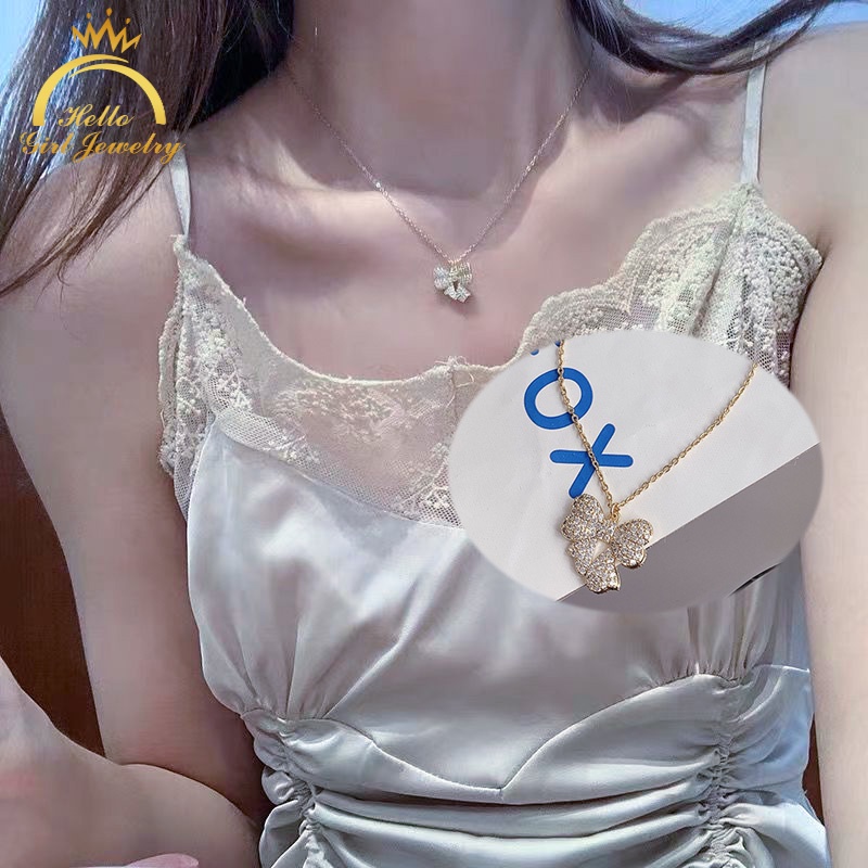 Vòng cổ mặt nơ đính đá lấp lánh sang trọng phù hợp với mọi phong cách thời trang cho nữ
