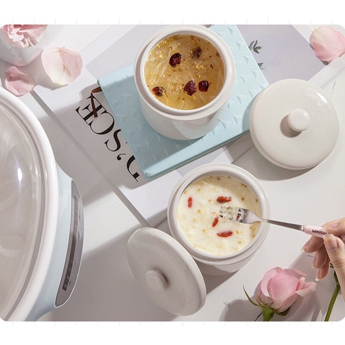 Nồi nấu chậm đa năng Bear DDZ-C25E1/SUBE002 2.5L, CS 380W,  tích hợp 5 lõi sứ thông minh, Hàng Chính Hãng, BH 18 tháng