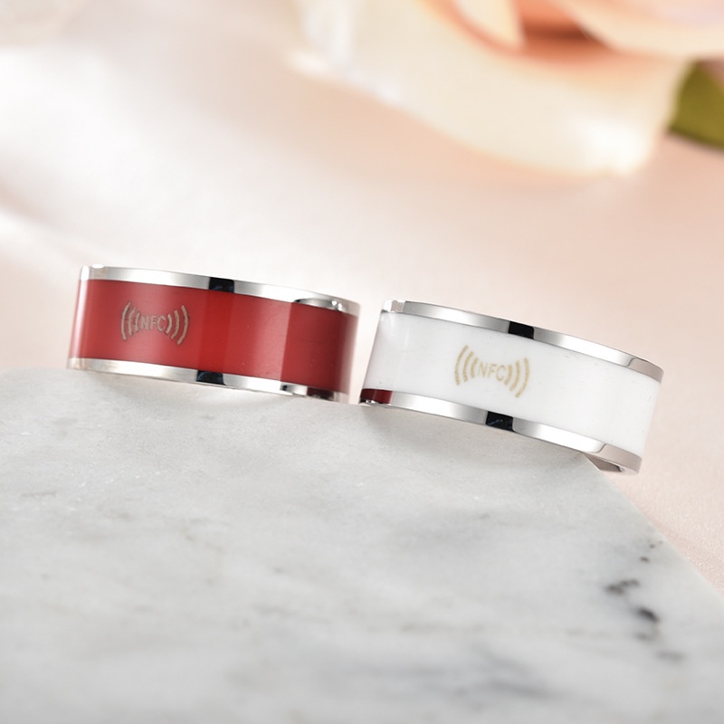 Nhẫn thông minh NFC, nhẫn thông minh gắn thẻ điện thoại di động, nhẫn thông minh có thể đeo được NFC công nghệ mới, nhẫn thông minh NFC, nhẫn đặc biệt dành cho nam và nữ mới