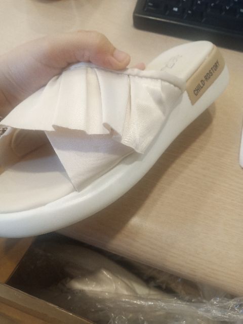 Dép quai ngang phối viền tiểu thư😍