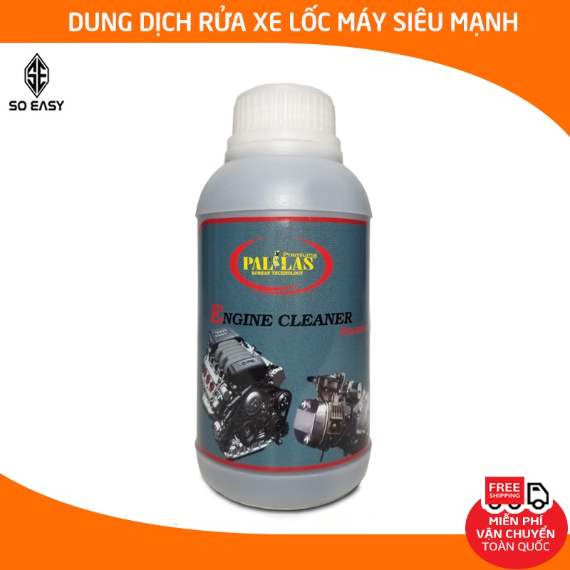 Dung dịch rửa lốc máy cực mạnh Pallas Engine Cleaner Powerful 500ml,nước tẩy rửa vệ sinh khoang máy,làm sạch_P-0501