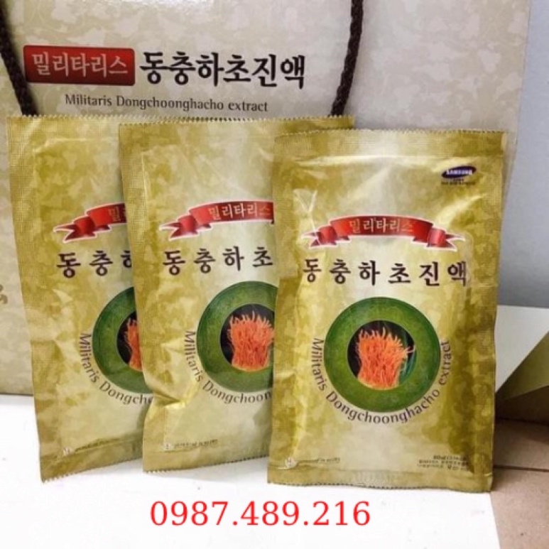 Nước Đông Trùng Hạ Thảo Hàn Quốc 30 Gói [ Hàng Mới Về ]