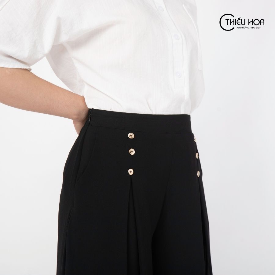 Quần giả váy trung niên nhiều màu sắc, kiểu dáng thời thượng, chất Chiffon bền đẹp Thương hiệu Thiều Hoa QD1Y0379