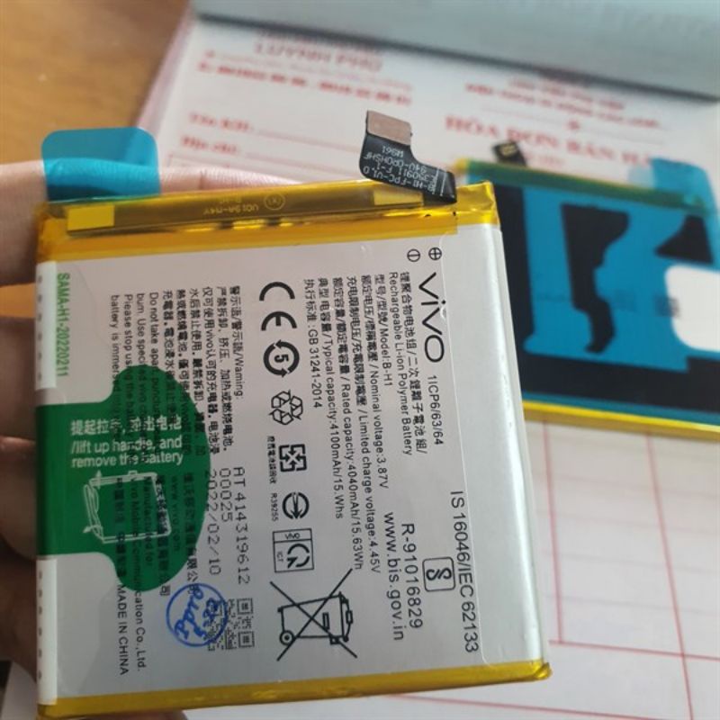 Pin vivo v17 pro B H1 4100mAh zin và đại bàng bao test đổi trả
