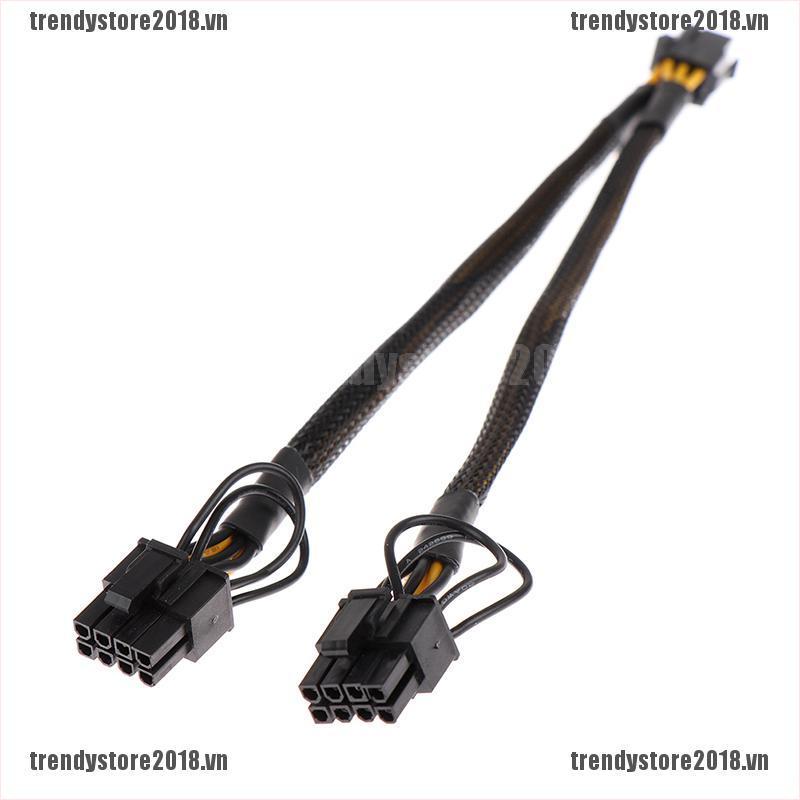 Card Đồ Họa Pci-E 6pin Female Sang Dual 8pin (6 + 2) | BigBuy360 - bigbuy360.vn