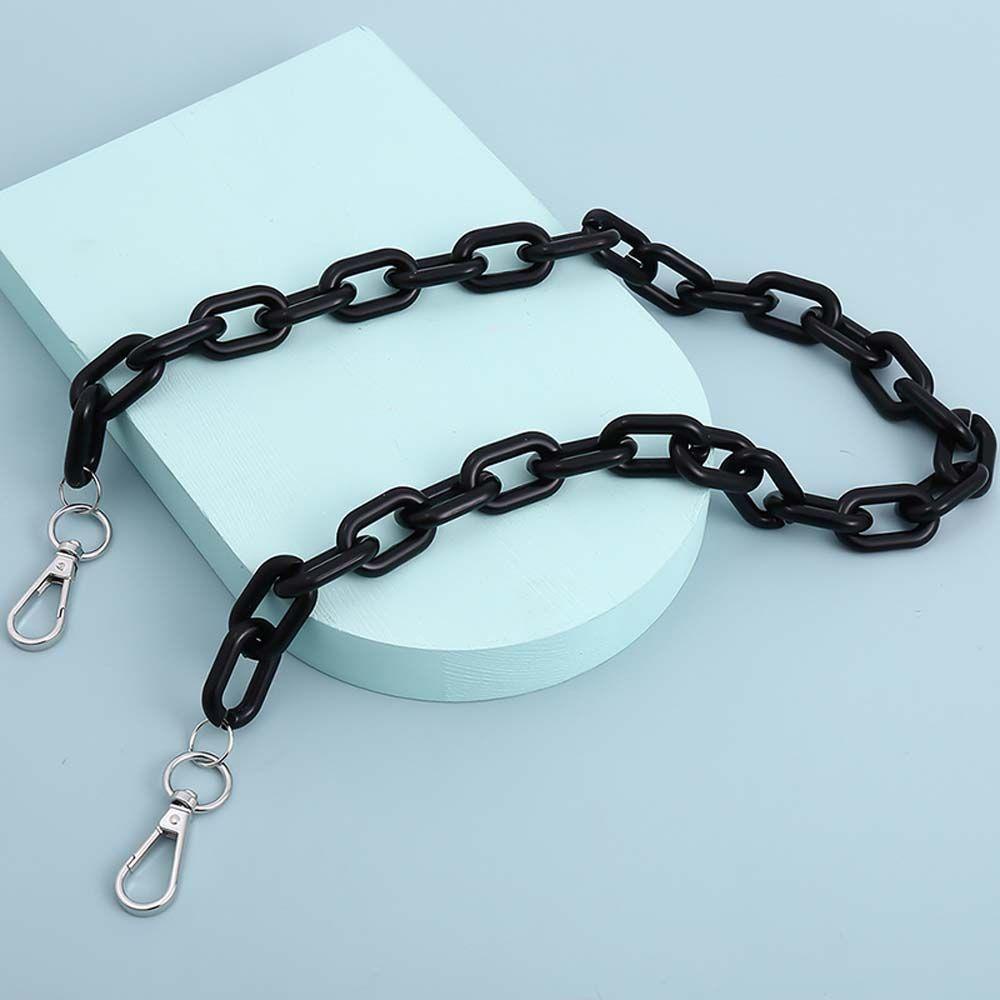 Thắt Lưng Nhựa Màu Hồng Phối Dây Xích Kiểu Hip-Hop Cá Tính Cho Nam