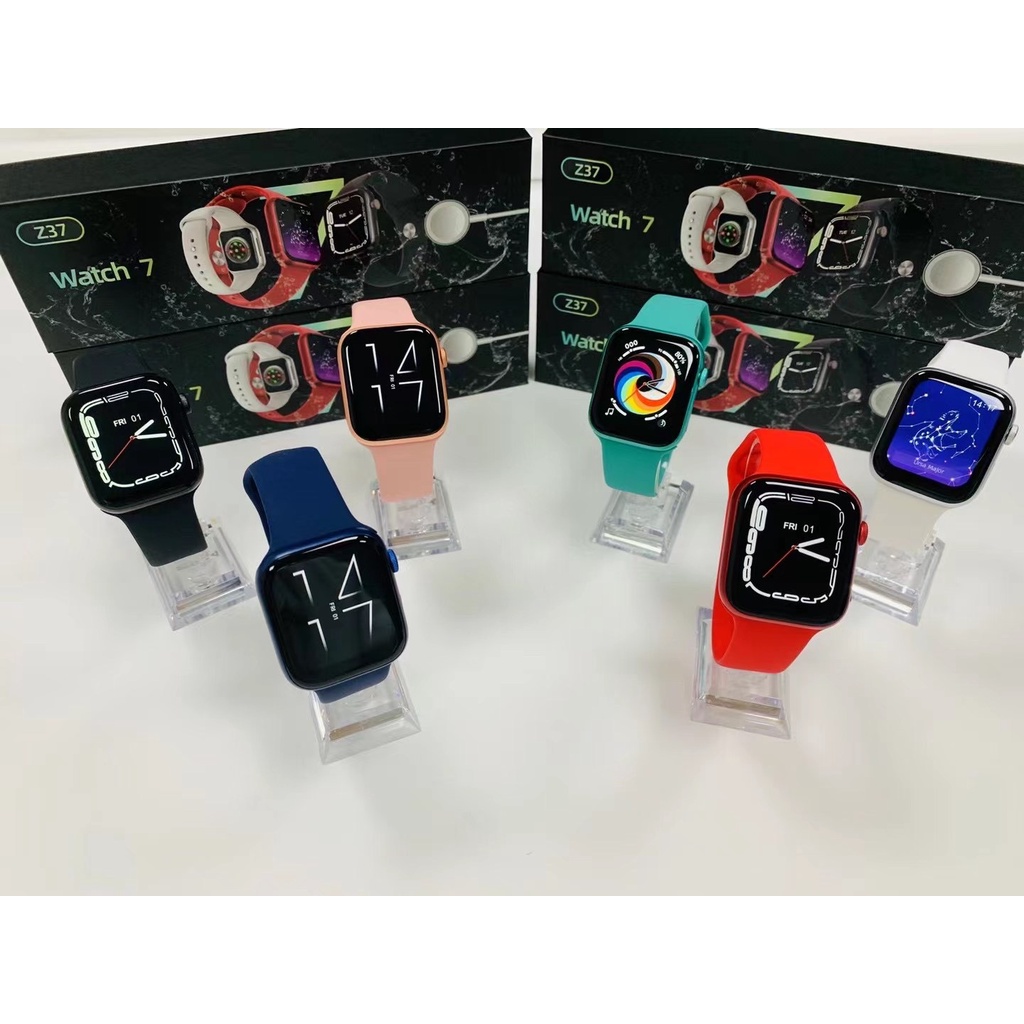 Đồng hồ thông minh Watch7 Smartwatch Series 7 Sạc không dây, Nghe gọi bluetooth, Thay ảnh, Hỗ trợ Tiếng Việt