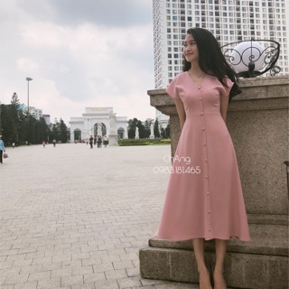 Váy cúc bọc