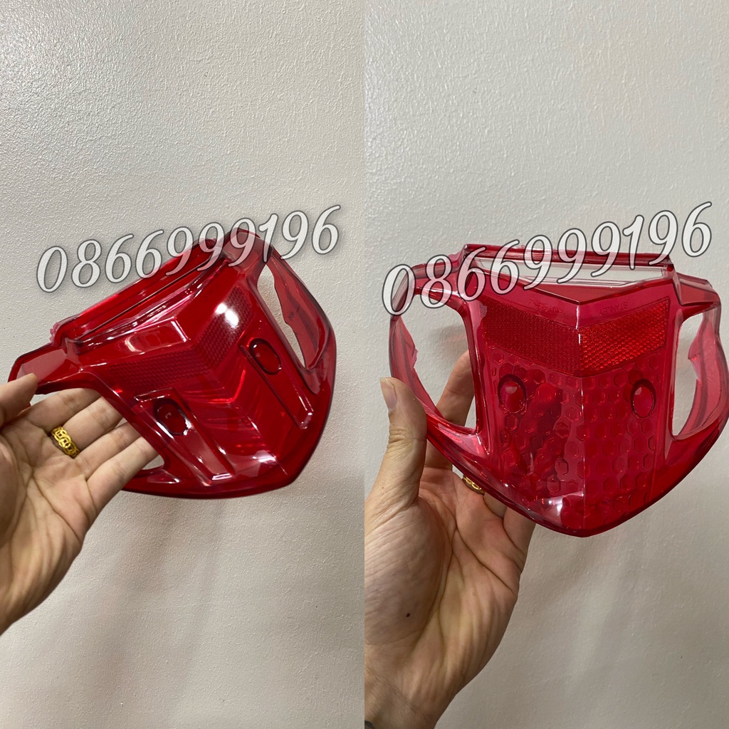 Nắp ốp đèn hậu  ĐỎ - TRẮNG cho Wave A 2006 - 2022