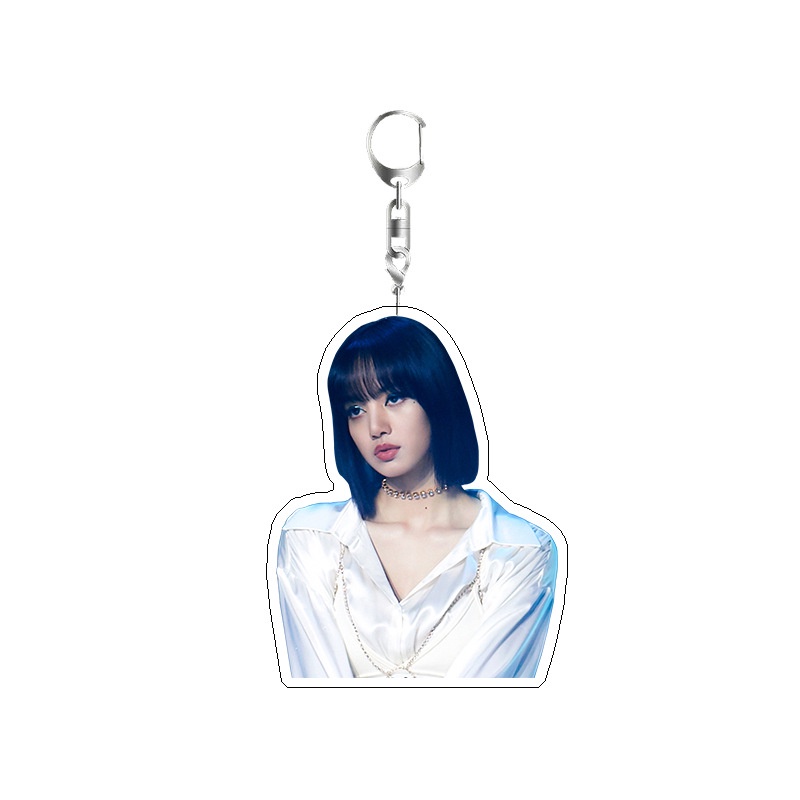 Móc Khóa Hình Lisa BLACKPINK BP Hai Mặt acrylic