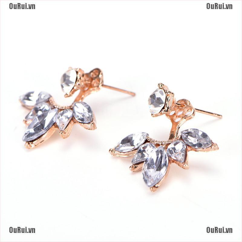 Bông Tai Đính Đá Lấp Lánh Thời Trang Thanh Lịch Cho Nữ