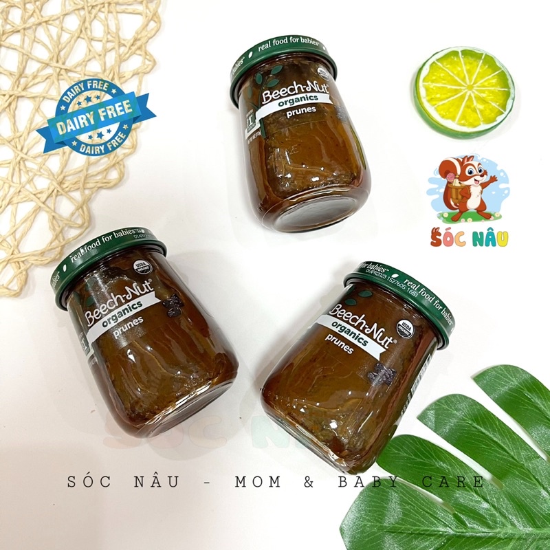 Mận Đen Nghiền Hữu Cơ Cho Bé Từ 6m.