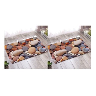 Thảm lau chân 3D đá sỏi 40 x 60 ( cao cấp )
