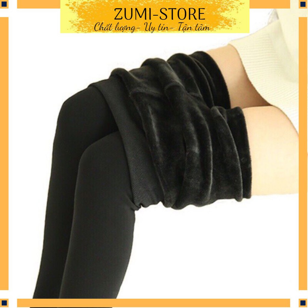 Quần tất giữ nhiệt 💢ZUMI STORE💢 Quần nỉ lông giữ nhiệt ATSUGI ấm áp mùa đông