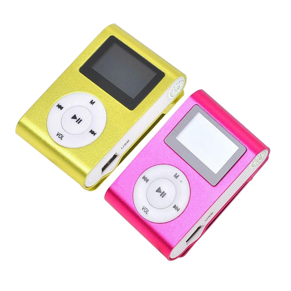 Máy Nghe Nhạc Mp3 Mini Có Màn Hình Lcd Hỗ Trợ Thẻ Nhớ