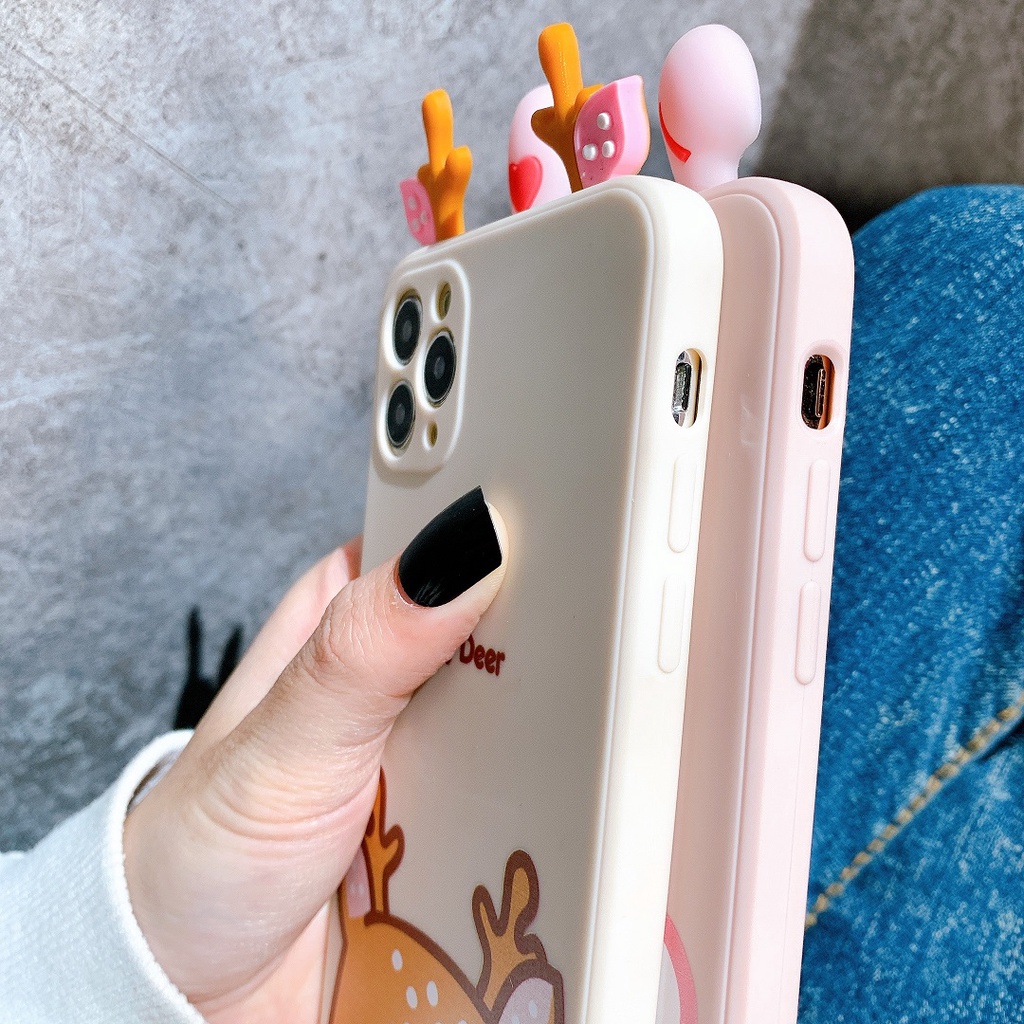 Ốp Lưng Silicon Bảo Vệ CAMERA Hình Nổi BaBy Cute - E072