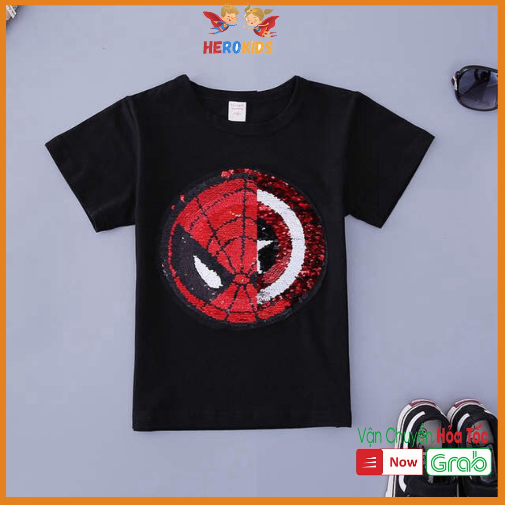 Áo thun bé trai, Cotton 100% Herokids SPIDERMAN38