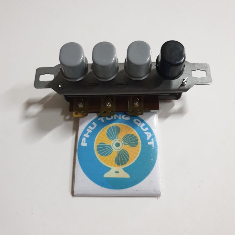 Công tắc quạt 4 5 nút bầu - phụ tùng quạt phím bấm