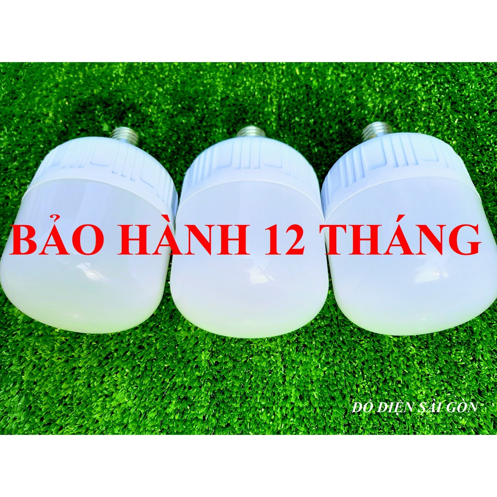 Combo 3 Bóng Đèn Led Buld Trụ 30W Lớn Ánh Sáng Trắng Tiết Kiệm Điện
