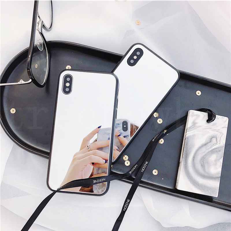 Samsung A52 A32 A12 Note 20 10 9 8 J8 J6 J4 Plus 2018 J2 Pro J7 J5 Prime 2018 2017 Mirror Makeup Soft Case Shockproof Luxury Back Cover