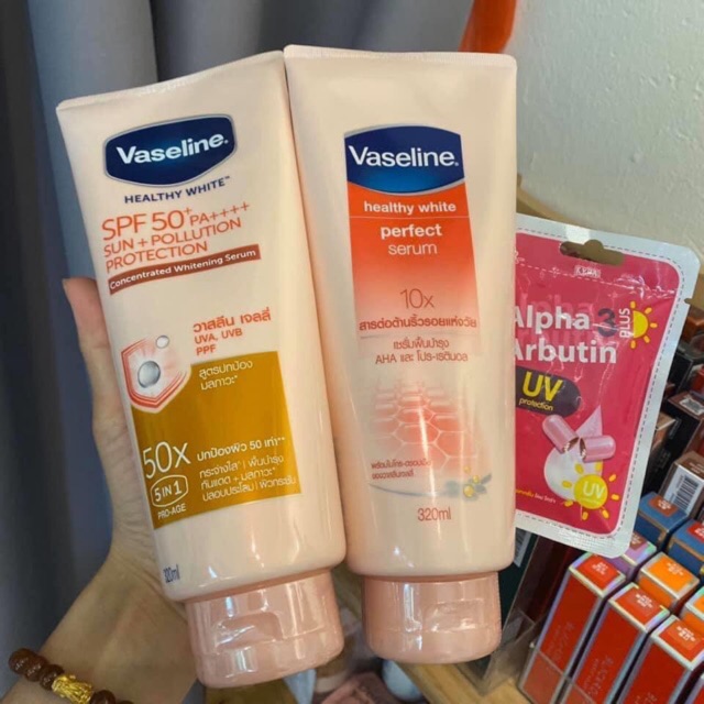 [Mã SKAMLTSM9 giảm 10% đơn 99K] Sữa Dưỡng Thể Vaseline Perfect Serum 50X Tuýp 320ml