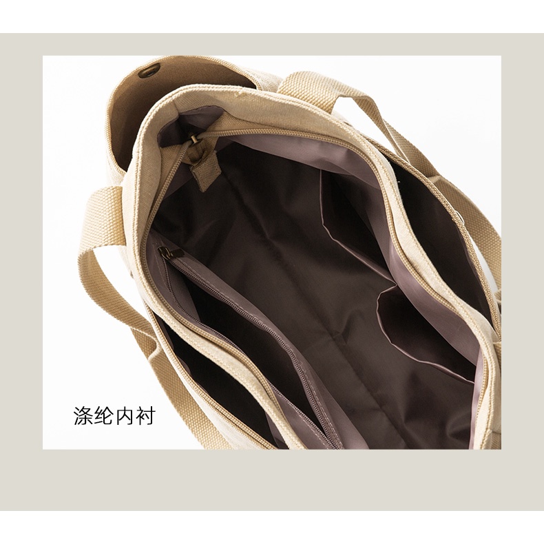 Túi vải canvas cao cấp đi làm đi chơi CHEN-ZHIXIU Store Thượng Hải phong cách vintage TX71