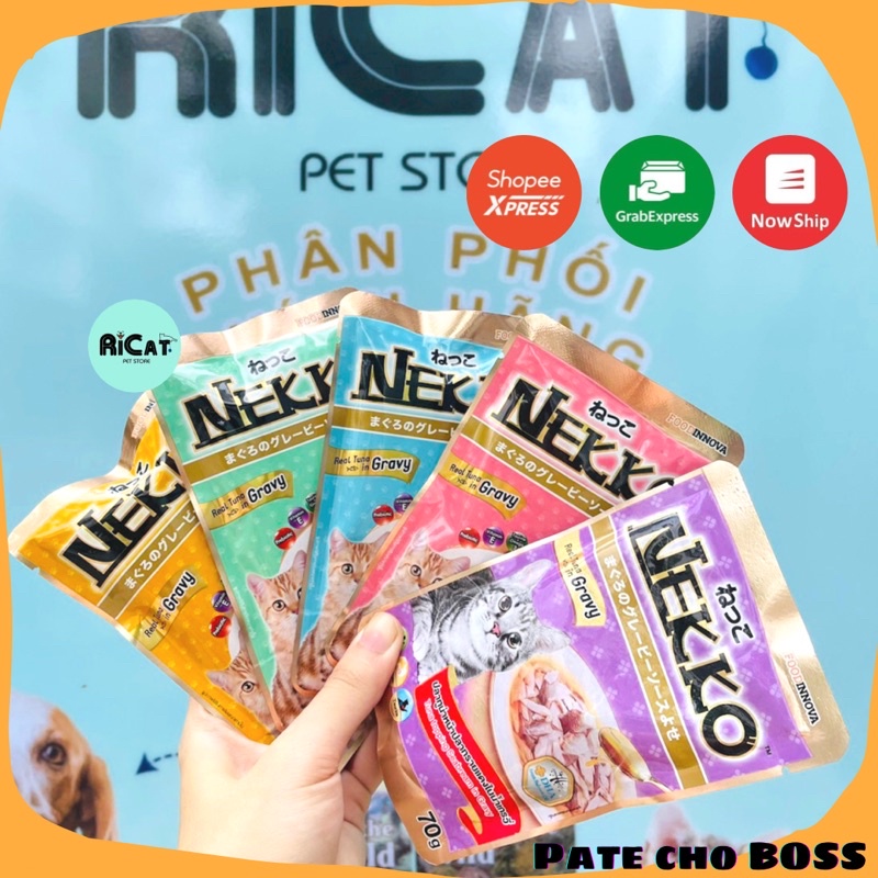 Combo Hộp 12-48 Gói Pate NEKKO Cho Mèo 70g Đủ 28 Vị