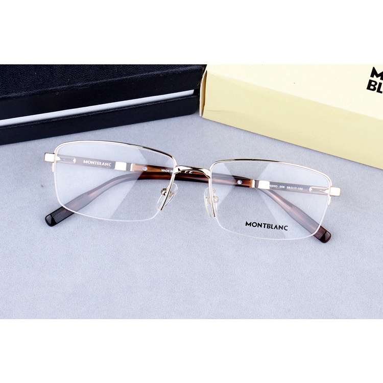 Gọng kính  nam - Lão, Viễn, Cận thị Montblanc MB0200 Tròng Uvblue  - Khung hợp kim. Gọng hộp lò xo