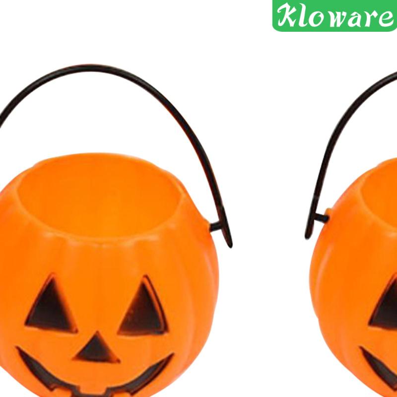 Set 6 Giá Đỡ Kẹo Hình Quả Bí Ngô Trang Trí Halloween
