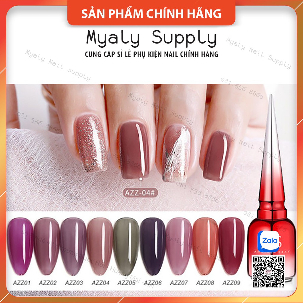Set Sơn AS Thạch Chai Đỏ Nắp Nhọn 9 Chai Cao Cấp  AZZ SP000325