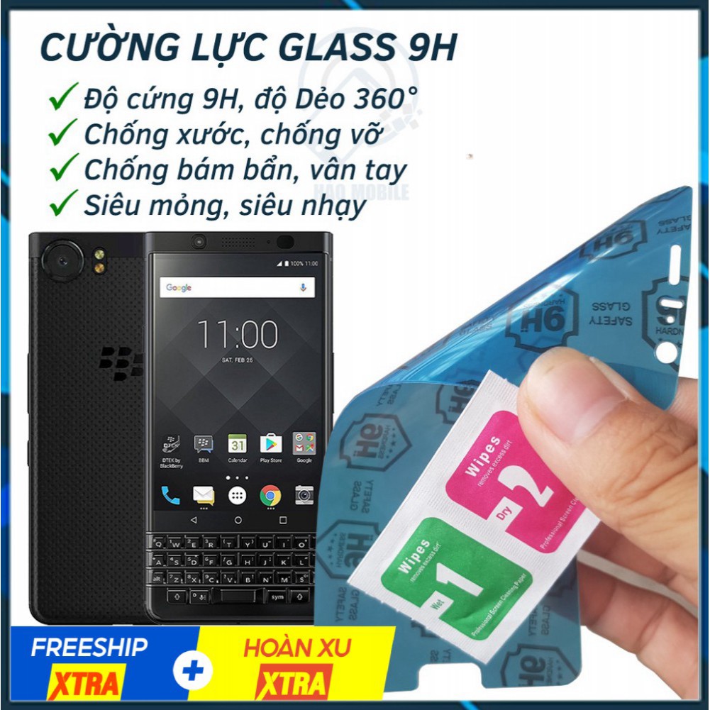Dán cường lực dẻo nano Blackberry Keyone