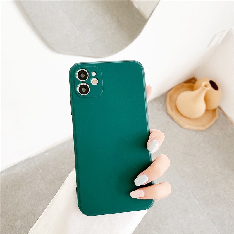 Ốp lưng chống bẩn VIỀN VUÔNG, CÓ BẢO VỆ CAMERA cho iPhone từ iPhone X đến iPhone 12 ProMax rất nhiều màu HÀNG ĐẸP GIÁ SỈ