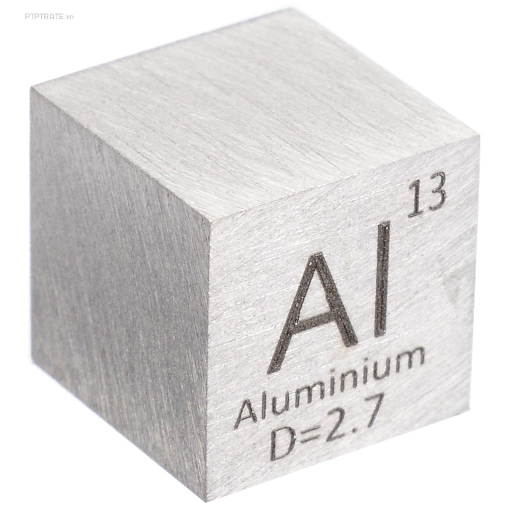 PTPTRATE ★1pc New 99.99% High Purity Aluminum Al 10mm Cube Carved Element Periodic Table
